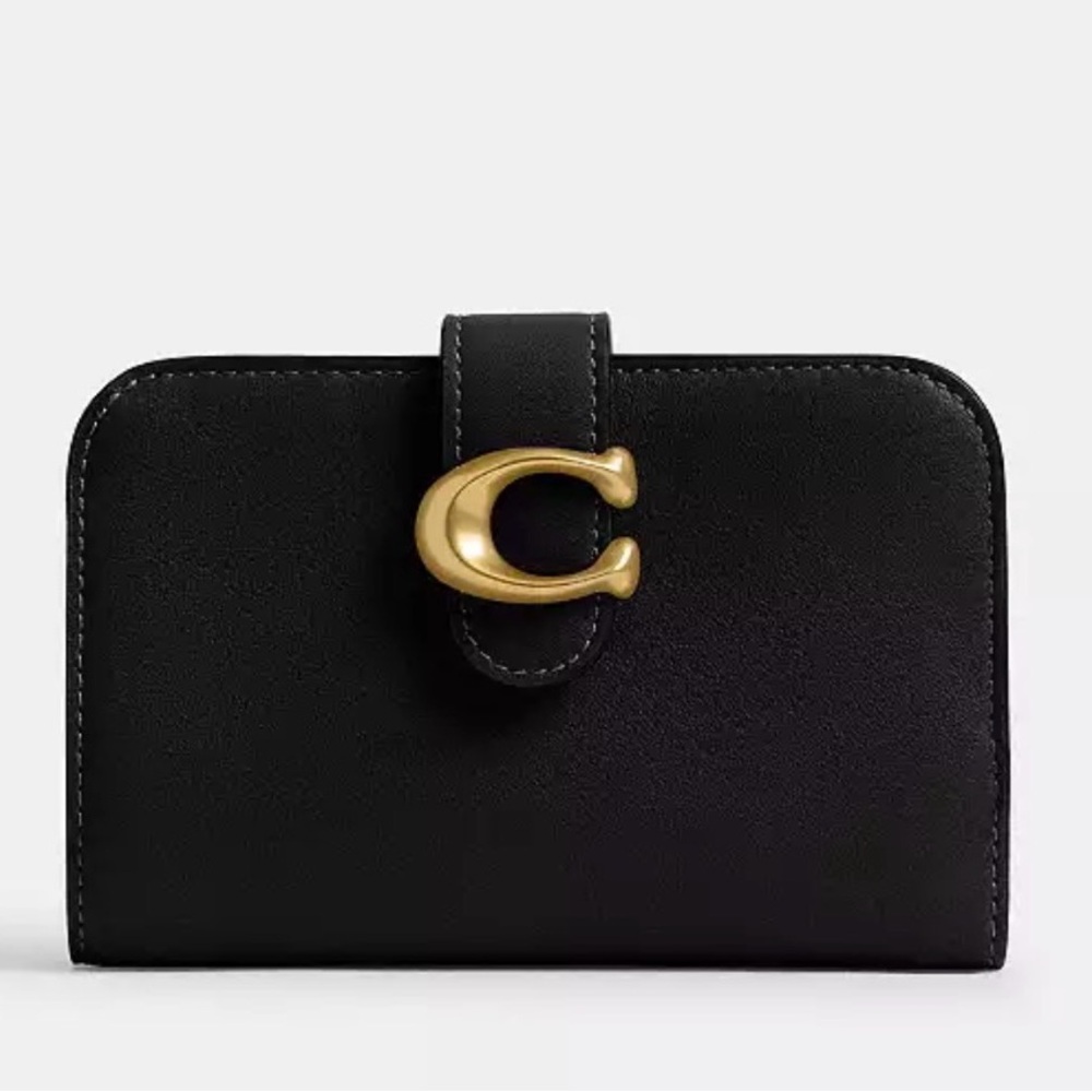 Coach Tabby wallet Black Wallet with Gold Accent